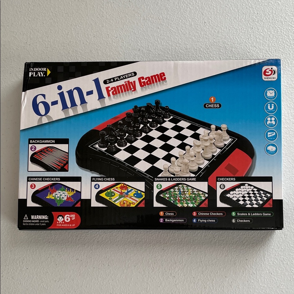 6 in‎ 1 Family Game Set